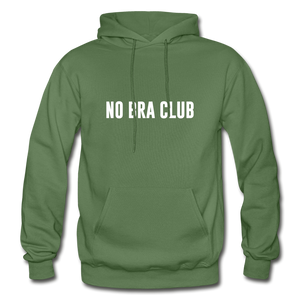 Hip Hop & Boujee's "No Bra" Hoodie Collection - military green