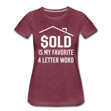 Load image into Gallery viewer, Hip Hop &amp; Boujee&#39;s &quot;Sold&quot; Tee Collection - heather burgundy
