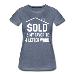 Hip Hop & Boujee's "Sold" Tee Collection - heather blue