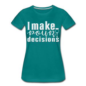 Hip Hop & Boujee's "Pour" T-Shirt - teal