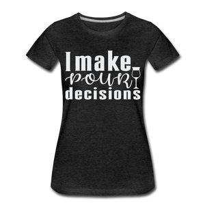 Hip Hop & Boujee's "Pour" T-Shirt - charcoal gray