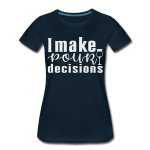 Hip Hop & Boujee's "Pour" T-Shirt - deep navy