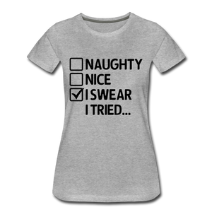 Hip Hop & Boujee's "Naughty" T-Shirt - heather gray
