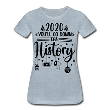 Load image into Gallery viewer, Hip Hop &amp; Boujee&#39;s &quot;History&quot; T-Shirt - heather ice blue