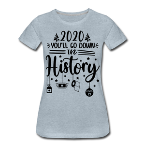 Hip Hop & Boujee's "History" T-Shirt - heather ice blue