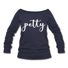 Load image into Gallery viewer, Hip Hop &amp; Boujee&#39;s &quot;Petty&quot; Sweatshirt - melange navy