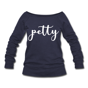 Hip Hop & Boujee's "Petty" Sweatshirt - melange navy
