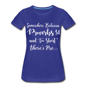 Hip Hop & Boujee's "Somewhere In Between" T-Shirt - royal blue