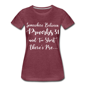 Hip Hop & Boujee's "Somewhere In Between" T-Shirt - heather burgundy
