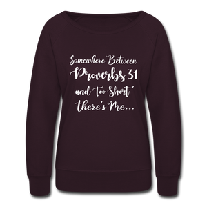 Hip Hop & Boujee's "Somewhere In Between" Crewneck Sweatshirt - plum