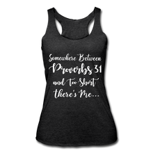 Load image into Gallery viewer, Hip Hop &amp; Boujee&#39;s &quot;Somewhere In Between&quot; Racerback Tank - heather black