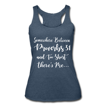 Load image into Gallery viewer, Hip Hop &amp; Boujee&#39;s &quot;Somewhere In Between&quot; Racerback Tank - heather navy
