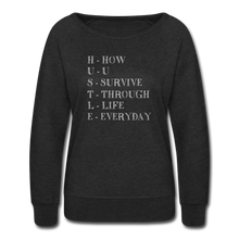 Load image into Gallery viewer, Hip Hop &amp; Boujee&#39;s &quot;Hustle&quot; Crewneck Sweatshirt - heather black