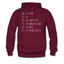 Load image into Gallery viewer, Hip Hop &amp; Boujee&#39;s &quot;Hustle&quot; Hoodie - burgundy