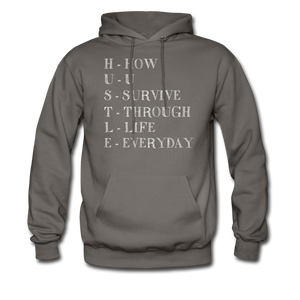 Hip Hop & Boujee's "Hustle" Hoodie - asphalt gray