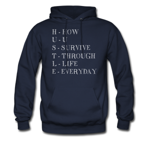 Hip Hop & Boujee's "Hustle" Hoodie - navy