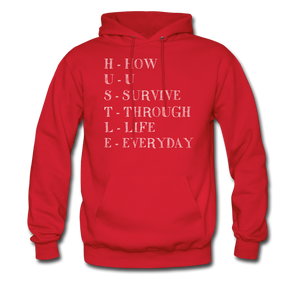 Hip Hop & Boujee's "Hustle" Hoodie - red