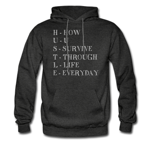 Hip Hop & Boujee's "Hustle" Hoodie - charcoal gray