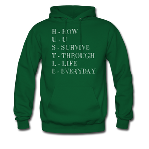 Hip Hop & Boujee's "Hustle" Hoodie - forest green