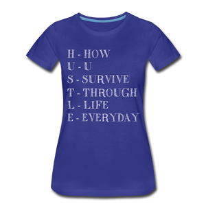 Hip Hop & Boujee's "Hustle" T-Shirt - royal blue
