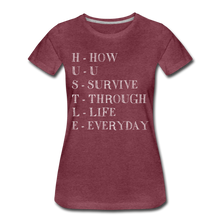 Load image into Gallery viewer, Hip Hop &amp; Boujee&#39;s &quot;Hustle&quot; T-Shirt - heather burgundy