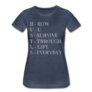 Hip Hop & Boujee's "Hustle" T-Shirt - heather blue