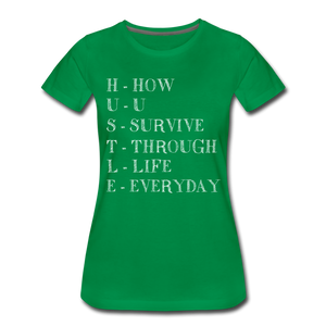 Hip Hop & Boujee's "Hustle" T-Shirt - kelly green
