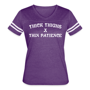 Women’s Vintage Sport T-Shirt - vintage purple/white